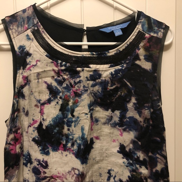 Vera Wang tank top dress shirt tunic L - Picture 3 of 8